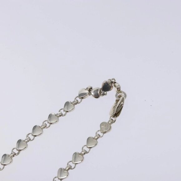 TIFFANY&Co. Puff Heart Necklace Ag925 Silver Auth 128895M - Picture 10 of 16